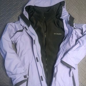 2 in 1 interchange Columbia winter jacket